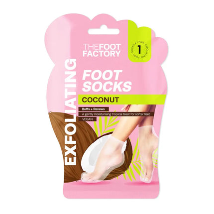The Foot Factory Exfoliating Foot Mask Coconut