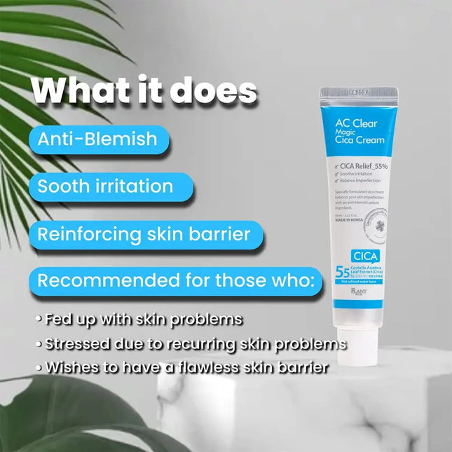 The Plant Base AC Clear Magic Cica Cream