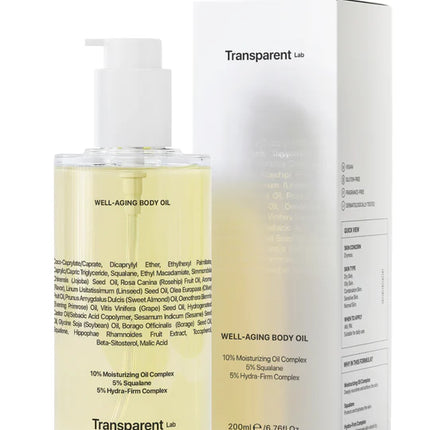 Transparent Lab Well-Aging Body Oil
