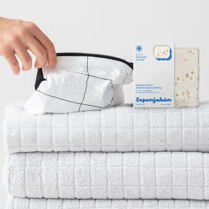 T.TAiO Esponjabon Mother Of Pearl 2-in-1 Soap And Sponge