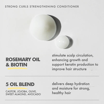 Umberto Giannini Strong Curls Rosemary Oil Conditioner