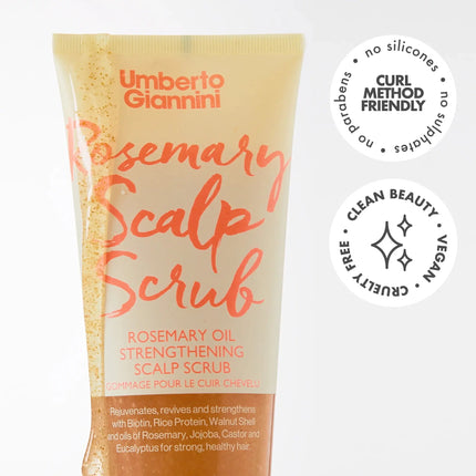 Umberto Giannini Strong Curls Rosemary Oil Strenghtening Scalp Scrub