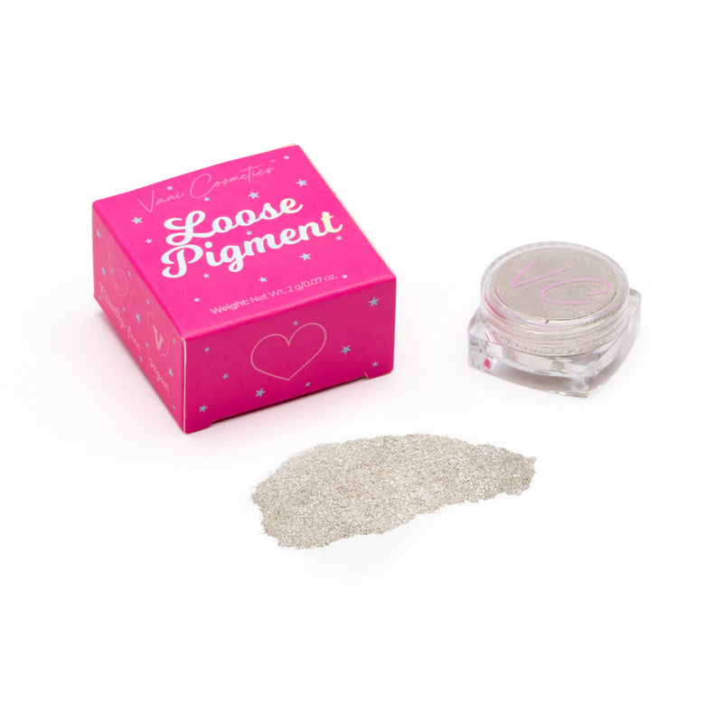 Vani Cosmetics Shimmer Pigment Euphoria, geelgouden losse oogschaduw met glitter