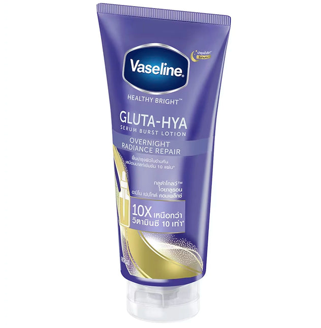 Vaseline Gluta-Hya Overnight Radiance Serum Burst Lotion 300 ml.