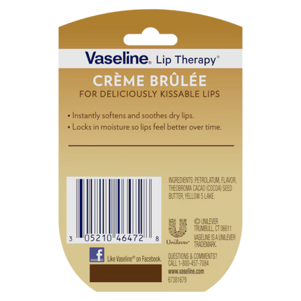 Vaseline Lip Therapy Mini Creme Brulee