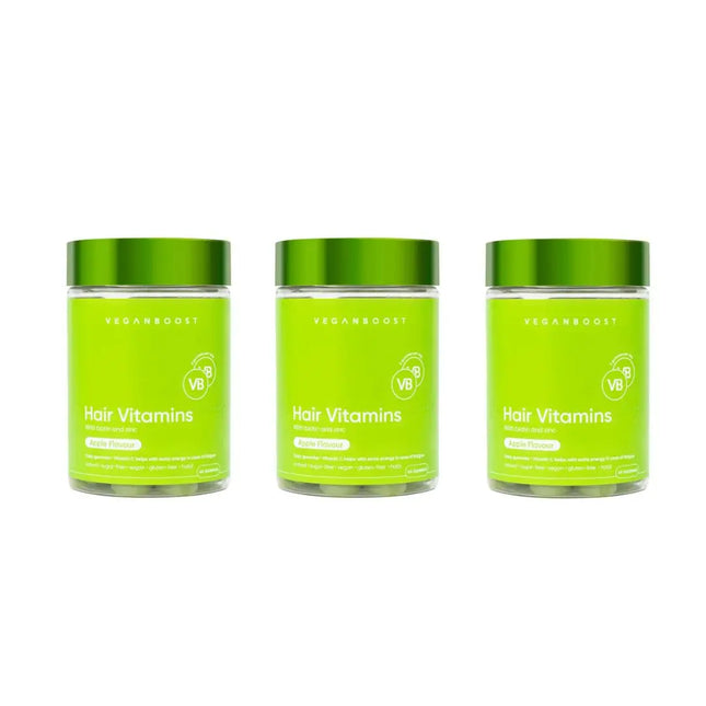 Veganboost Hair Vitamins Gummies 3 pack
