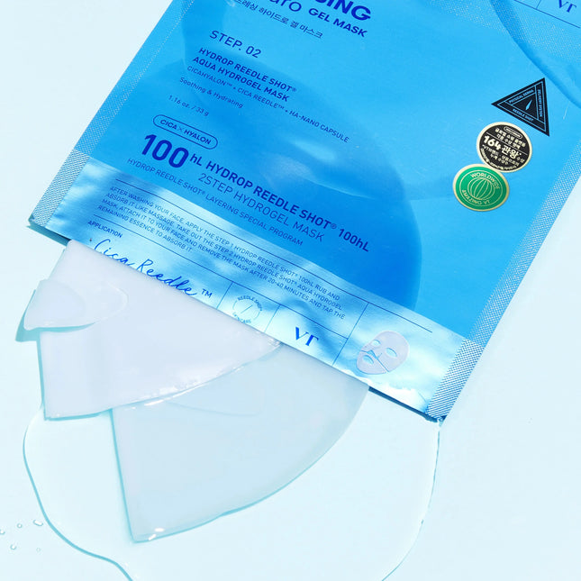 VT Cosmetics Hydrop Reedle Shot 100hL 2Step Hydrogel Mask