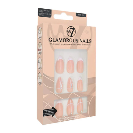 W7 Cosmetics Glamorous Press-On Nails High Tea