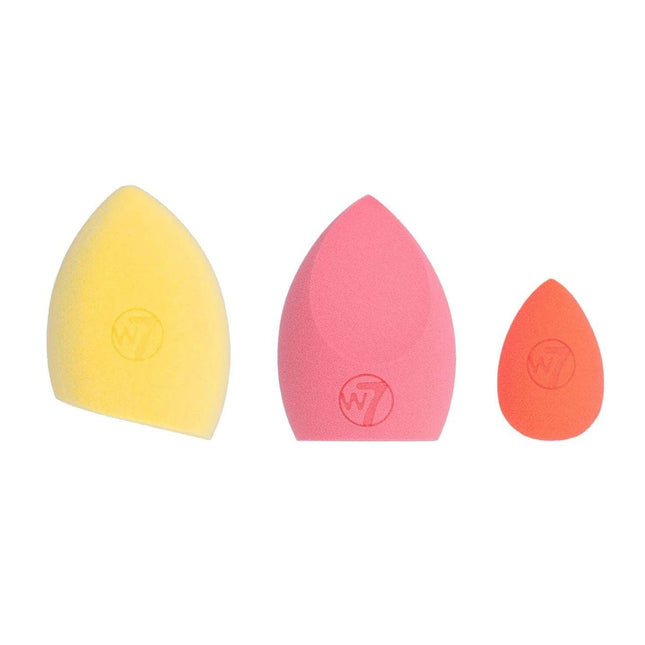 W7 Cosmetics Glow Getter Neon Beauty Sponge Trio