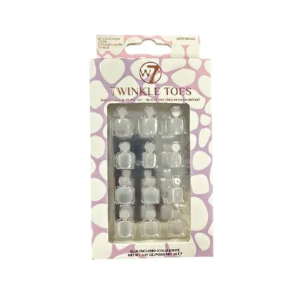 W7 Cosmetics Twinkle Toes False Toe Nails Moon Beam