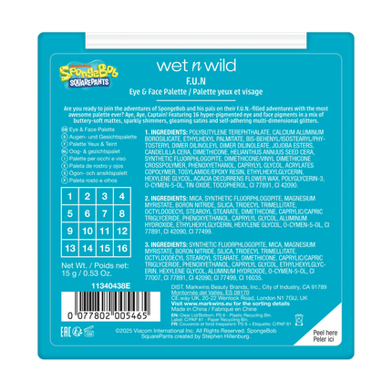 Wet n Wild Spongebob Eye & Face Palette