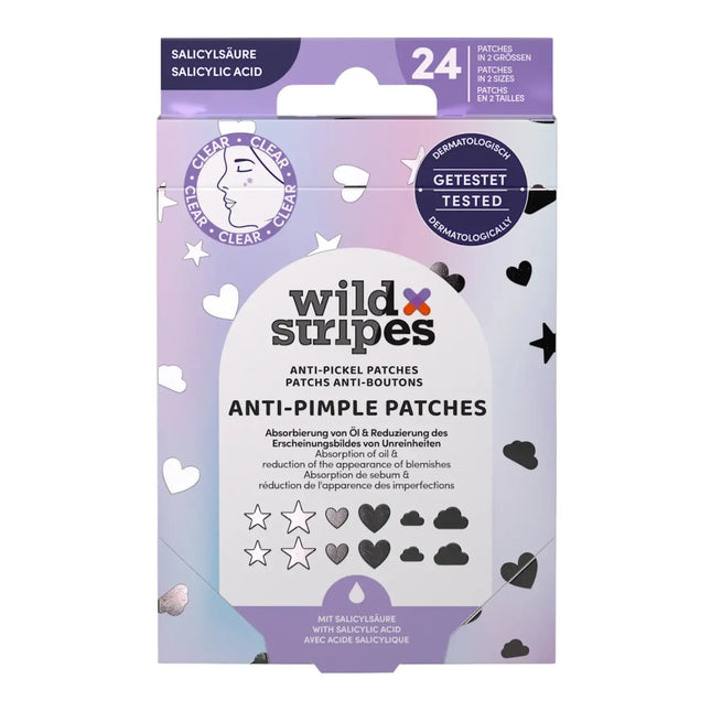 Wild Stripes Ant-Pimple Patches Holo Clear