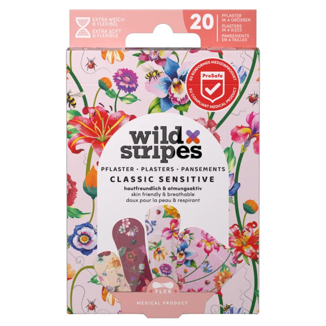 Wild Stripes Classic Sensitive Vintage Flowers