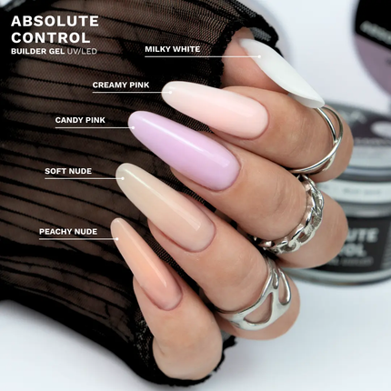 XFEM Builder Gel Absolute Control UV/LED Milky White 50 ml.
