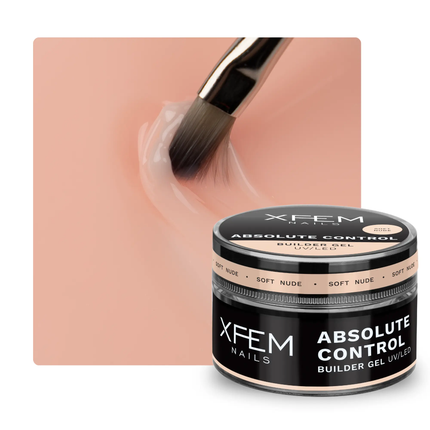 XFEM Builder Gel Absolute Control UV/LED Soft Nude 50 ml.