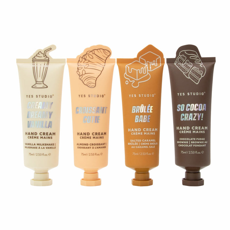 Yes Studio Gourmand Hand Cream Set 4pc, cadeauset met vier handcrèmes