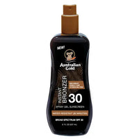 Gel de pulvérisation SPF 30 avec bronzer