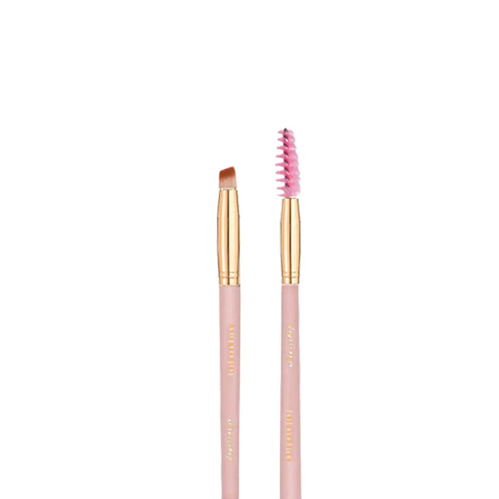 Soft Pink & Gold Lash and Brow Brush
